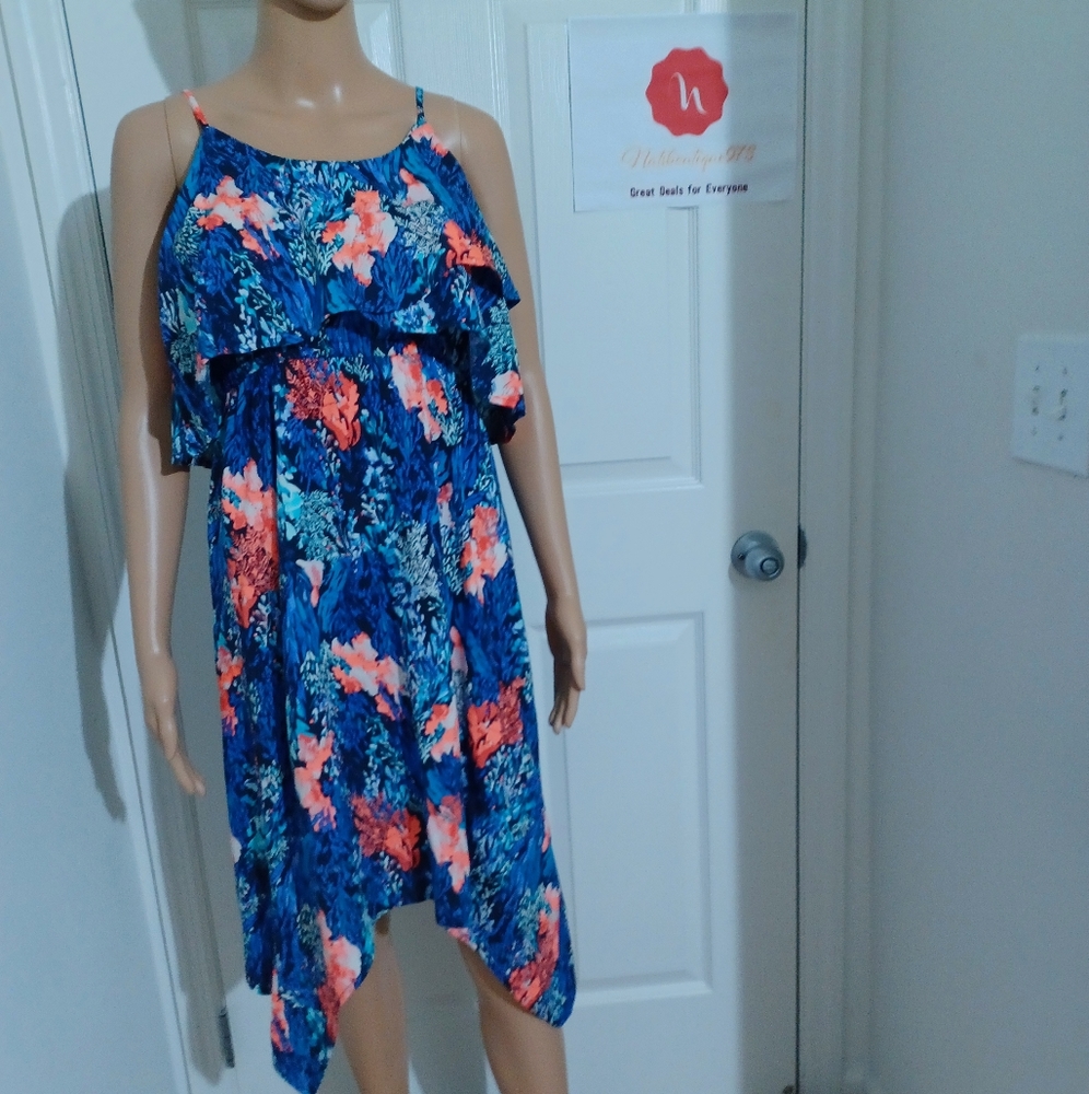 ❤Old Navy Girls Ruffle Floral Print Sun Dress (Size XL/TG 14)❤